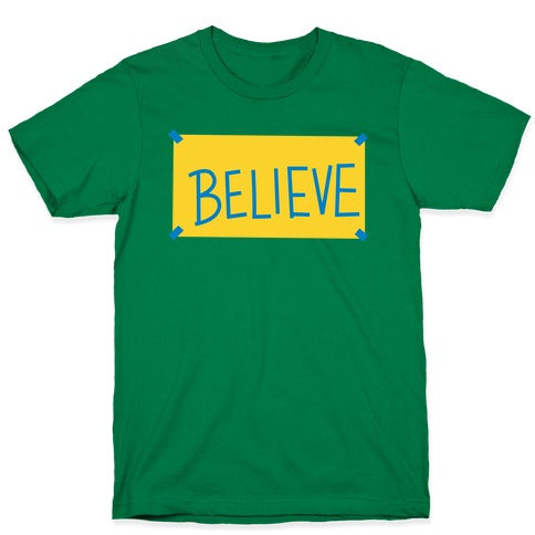Believe Locker Room Poster T-Shirt
